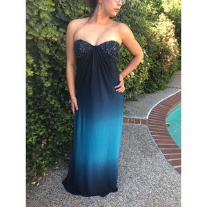 Adrianna Papell Boutique Ombré Gradient Gown